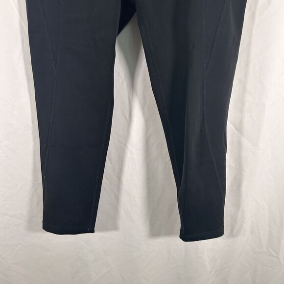 Ivy Park Leggings Women's Medium Black Pull on Stretchy Mid Rise Capri - Picture 3 of 8